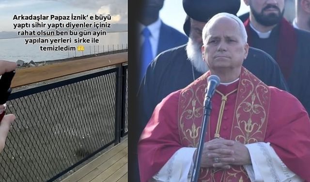 Ayin yapılan alanı sirke ile temizledi