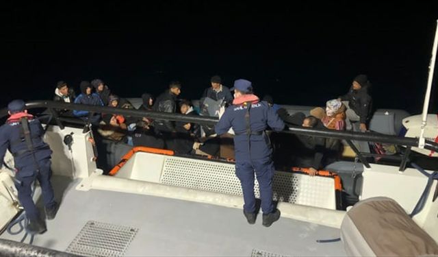 Bodrum açıklarında 31 düzensiz göçmen kurtarıldı
