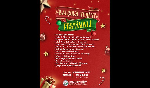 Balçova'da yeni yıl coşkusu!