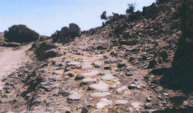 Antik yola koruma kalkanı!