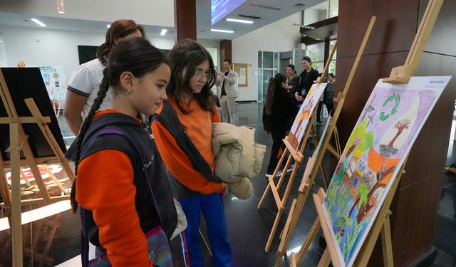 Gaziemirli çocuklar iklim krizine dikkat çekti