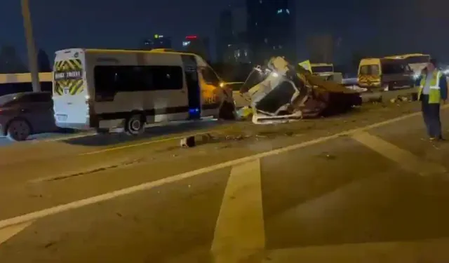 Bağcılar TEM Otoyolu'nda zincirleme kaza