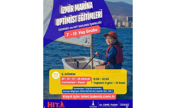 İzmir Marina, kış boyunca yelken tutkunlarını ağırlıyor