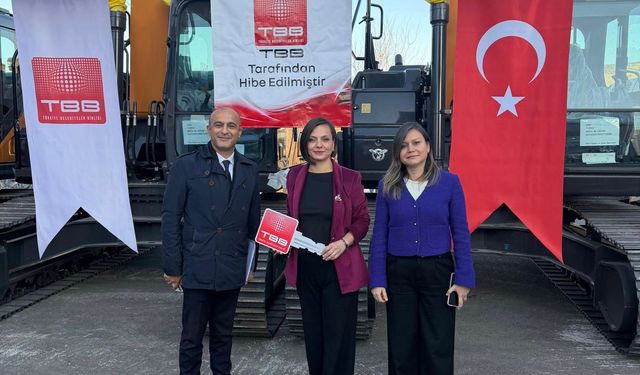 TBB'den Karabağlar'a yeni iş makinesi desteği