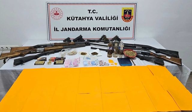 Kütahya'da uyuşturucu ve silah kaçakçılığı operasyonu