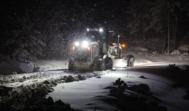 Muğla'da kar yağışı nedeniyle kapanan yollar ulaşıma açıldı
