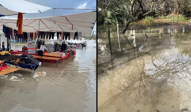 Çeşme sular altında kaldı!