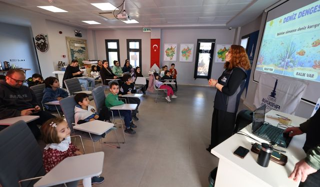 Çocuklar Selçuk’ta denizin gizli dünyasını keşfetti