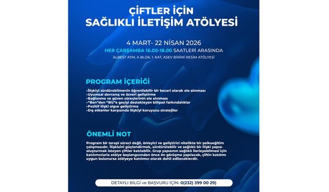 Aliağa Belediyesi’nden Çiftler İçin Sağlıklı İletişim Atölyesi