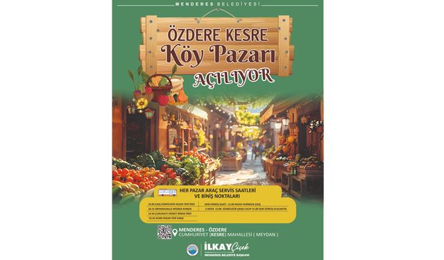 Menderes'ten Özdere Köy Pazarı müjdesi