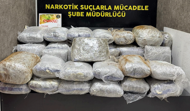 'Zehir' arabası... 65 kilo uyuşturucu çıktı!