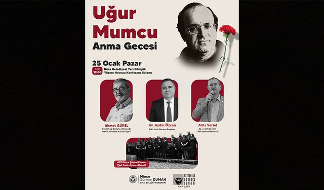Uğur Mumcu için Buca’da anma gecesi
