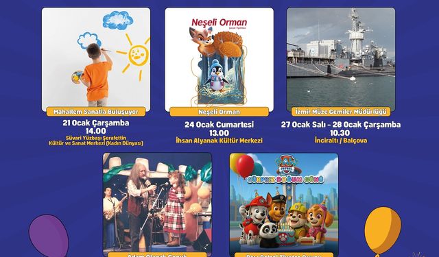 Bayraklı’da yarıyıl tatili çocuklar için şenliğe dönüşüyor