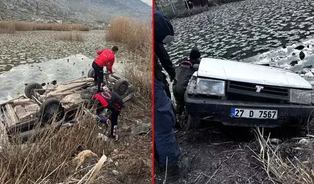 Kahreden son: Göle düşen otomobilin sürücüsü hayatını kaybetti