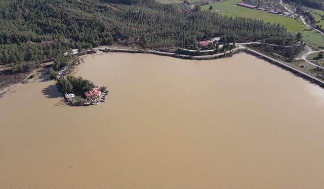 Ula Göleti'nin su seviyesi yükseldi