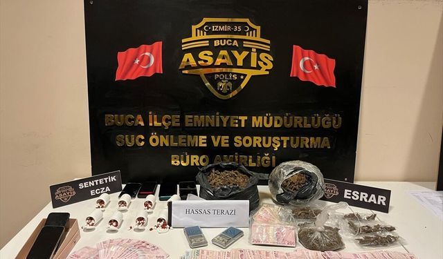 Buca'da 'zehir' baskını: 8 gözaltı!