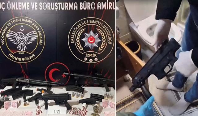 Hastaneye giden yaralının evinden silah ile uyuşturucu çıktı!