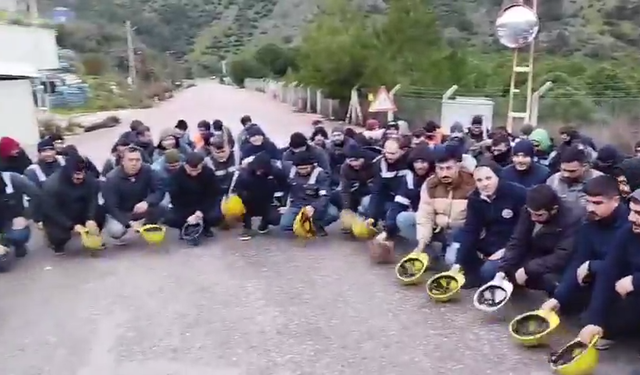 Kınık’ta madencilerden ‘maaş’ isyanı… İş bırakma ikinci gününde!