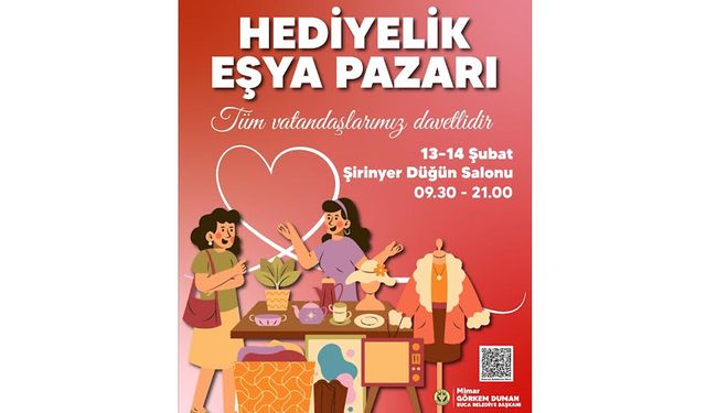 Buca’da Sevgililer Günü Hediyelik Eşya Pazarı açılıyor