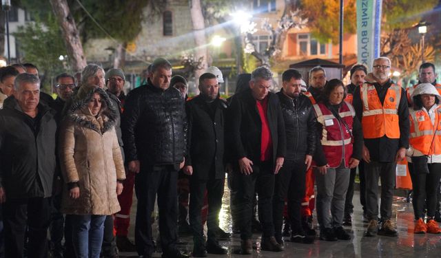 04.17’de duran saat, Seferihisar 6 Şubat’ı unutmadı