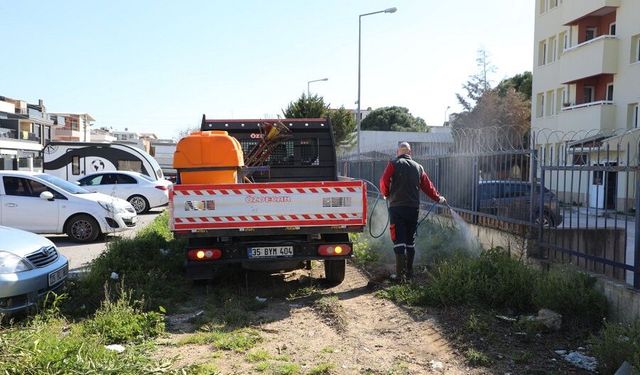 Menderes’te ot ilaçlamaları başladı