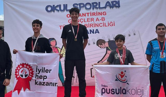 Aliağalı genç sporcu Türkiye Oryantiring şampiyonu oldu