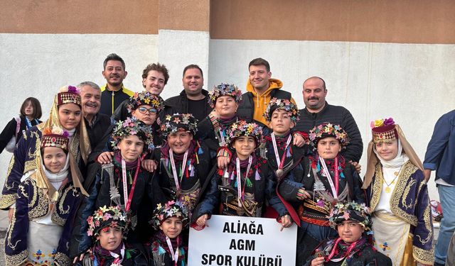 Aliağa’nın miniklerinden halk oyunlarında il birinciliği!