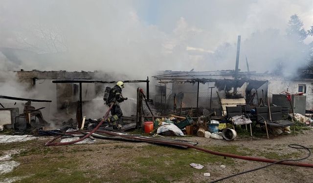 Muğla’daki yangında aile alevlerin arasından kurtuldu!