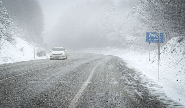 Kocayayla Geçidi beyaza büründü