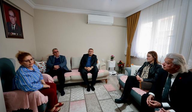 Başkan Mutlu’dan şehit eşine anlamlı ziyaret