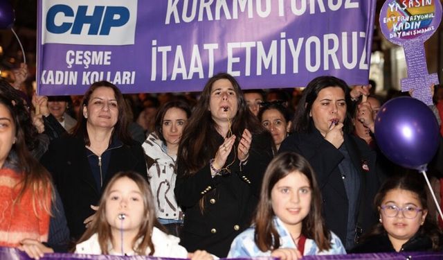Çeşme’de 8 Mart Dünya Emekçi Kadınlar Günü kutlandı