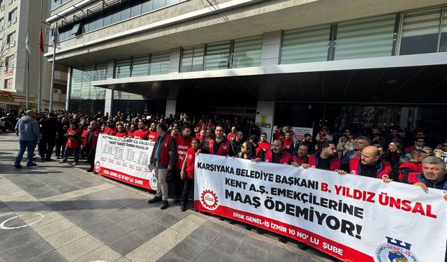 Karşıyaka’da Kent A.Ş. krizi büyüyor: İşçiler belediyenin kapısına dayandı