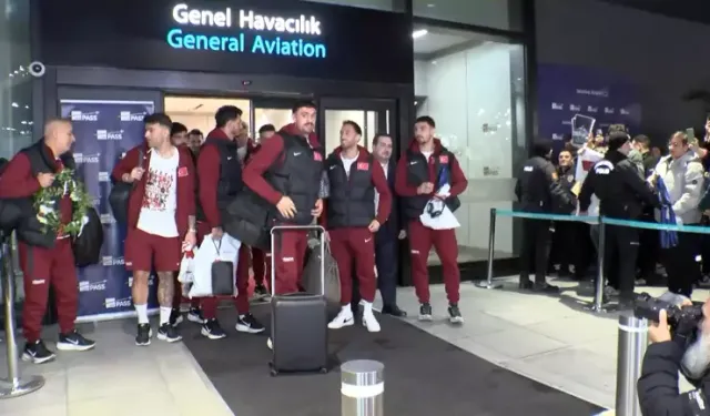 A Milli Futbol Takımı Türkiye'ye döndü