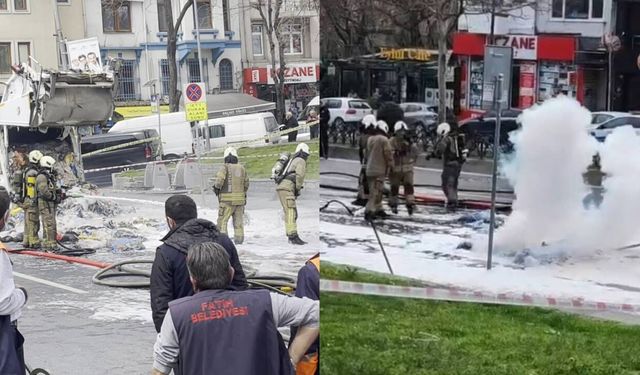 İstanbul'da çöp kamyonunda patlama: Çok sayıda ekip sevk edildi!