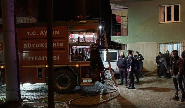 Aydın’da korkutan yangın: 2 kardeş dumandan etkilendi