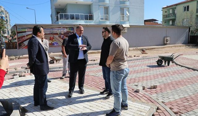 Başkan Çiçek çalışmaları yerinde inceledi