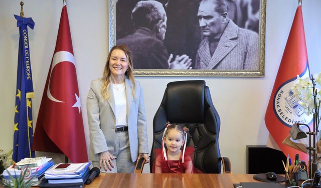 Başkan Mutlu makamını çocuklara devretti