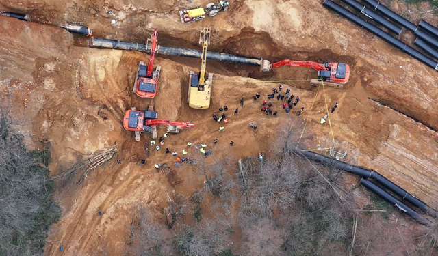 Doğal gaz çalışması sırasında heyelan: 1 işçi hayatını kaybetti