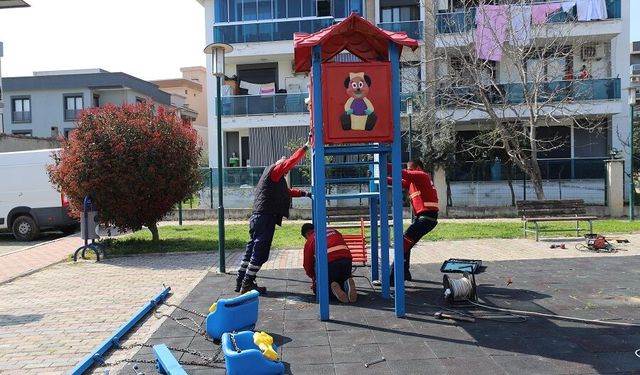 Menderes'te parklar yenileniyor!