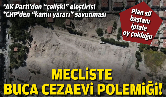 Mecliste Buca Cezaevi planı polemiği!