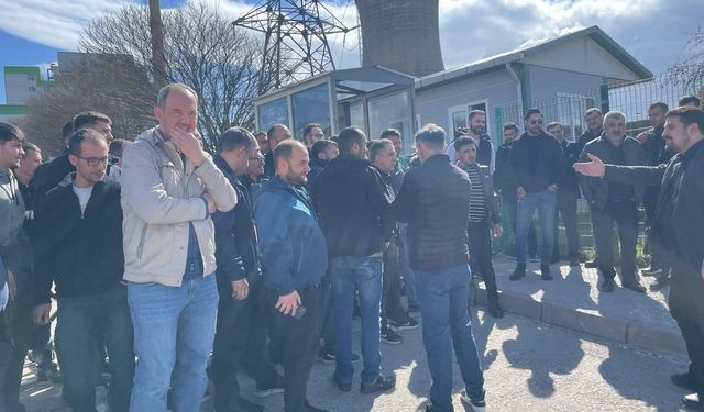 Santral işçilerinden 'ücretsiz izin' eylemi!