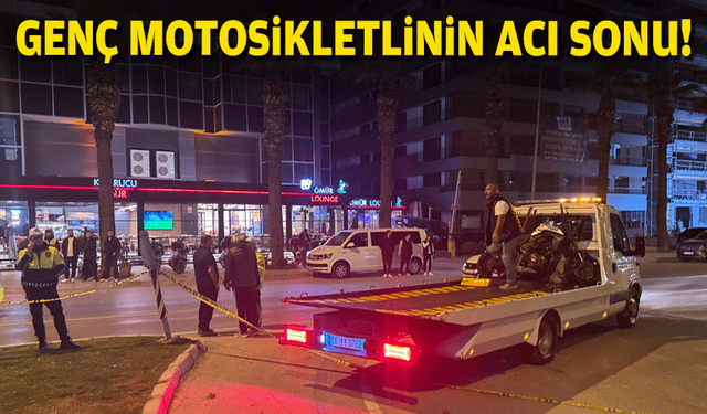 Genç motosikletlinin acı sonu!