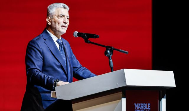 Bakan Bolat'tan Marble Fuarı'nda mesajlar: 23 yılda İzmir’e 450 milyar TL'lik yatırım!