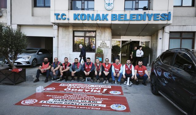 Konak'ta TİS krizi: Sendikadan oturma eylemi!