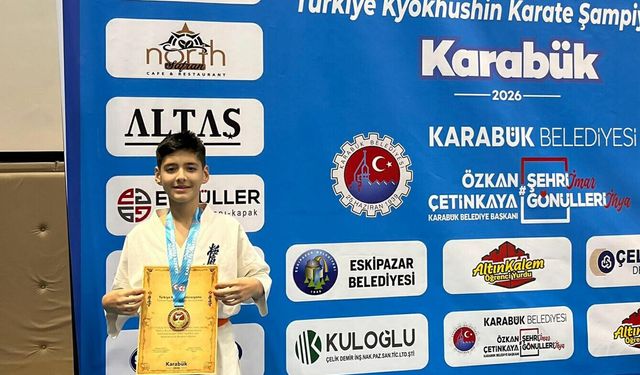14 yaşındaki milli karateciden büyük başarı!