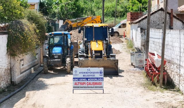 Koçarlı'da altyapı çalışmaları sürüyor