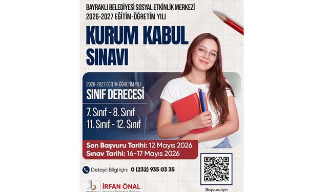 Bayraklı Belediyesi’nden Öğrencilere Ücretsiz Eğitim Desteği