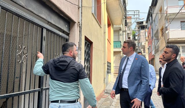 Onat Tüneli’nin yardığı mahalleye CHP’li Güç’ten ziyaret: Mahalleli dert yandı!