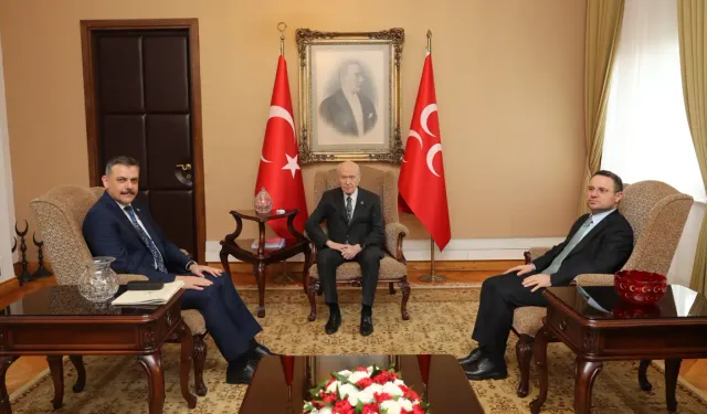 Mustafa Çiftçi ve Akın Gürlek'ten Bahçeli'ye ziyaret