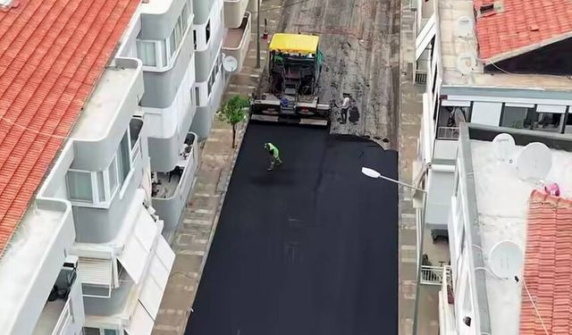 Balçova'da asfalt çalışmaları tam gaz!
